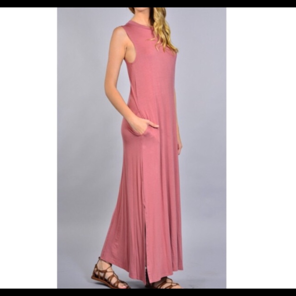 Mauve maxi dress